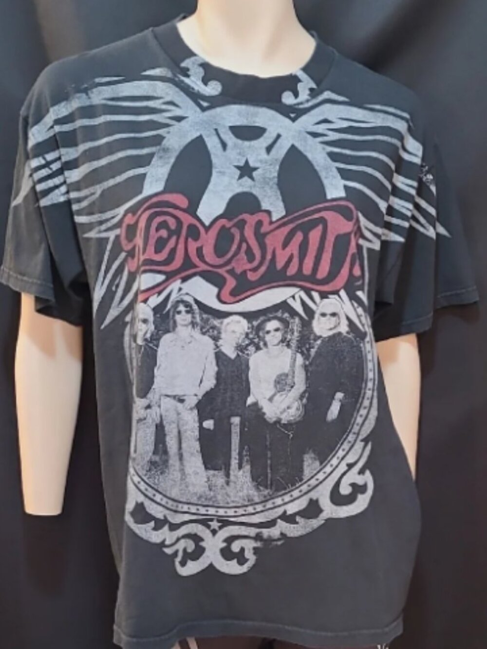 Aerosmith World Tour 2010 T Shirt Band Tee Concert